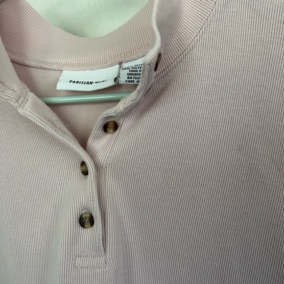 Vintage Parisian Works Long-Sleeve Polo - Picture 3 of 4